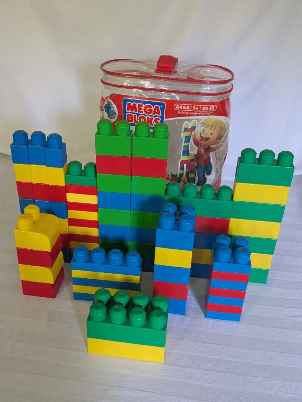 Bag of Mega Bloks Big Building Bloks for Ages 1 & up